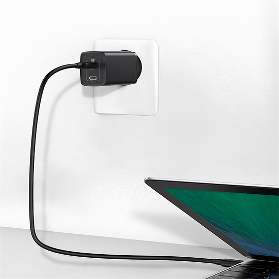 Зарядное устройство Baseus GaN2 Lite CCGAN2L-E01 Black - Фото 6 большая
