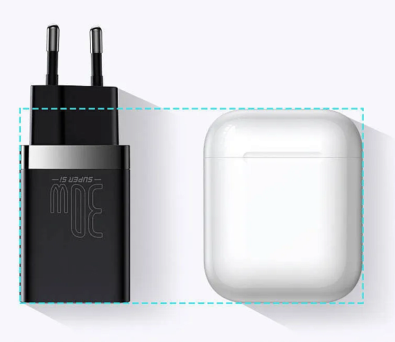 Зарядное устройство Baseus Super Si Pro CCSUPP-E01 Black - Фото 7 большая