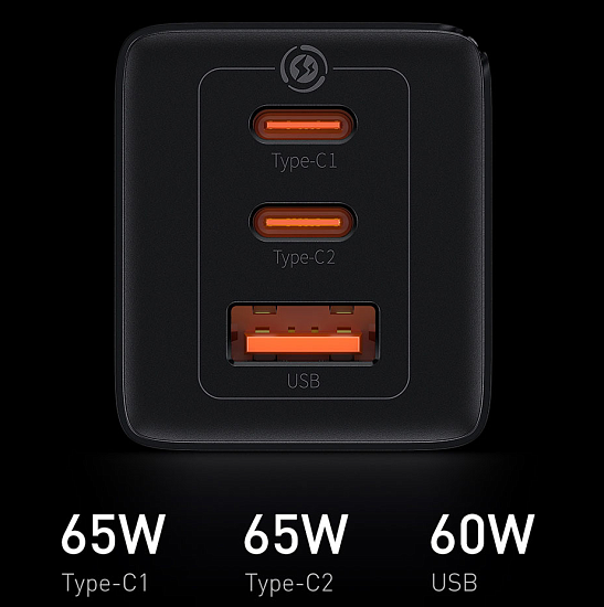 Зарядное устройство Baseus GaN3 Pro CCGP050102 White - Фото 5 большая