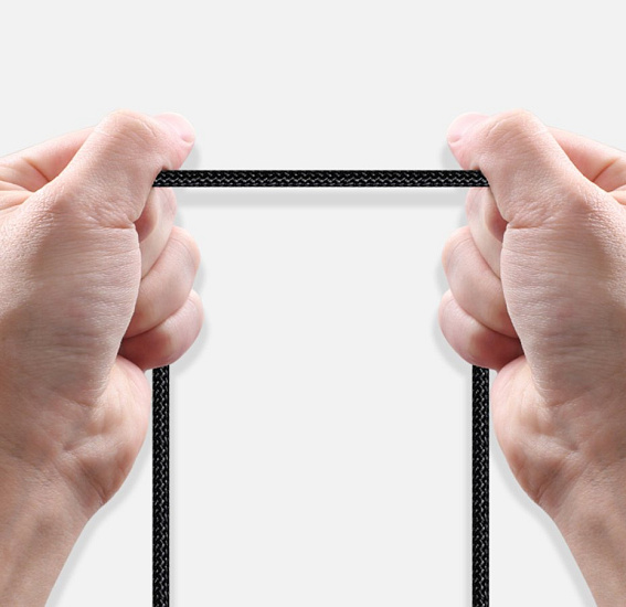 Кабель Baseus Tungsten Gold CATWJ-01 Type-C-Type-C 1m Black - Фото 6 большая