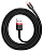 Кабель Baseus Cafule CALKLF-B19 USB for lightning 2.4A 1m Red+Black - Фото 2 малая