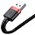 Кабель Baseus Cafule CALKLF-B19 USB for lightning 2.4A 1m Red+Black - Фото 5 малая