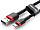 Кабель Baseus Cafule CALKLF-B19 USB for lightning 2.4A 1m Red+Black - Фото 7 малая