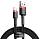 Кабель Baseus Cafule CALKLF-B19 USB for lightning 2.4A 1m Red+Black - Фото 8 малая
