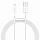 Кабель Baseus Superior Series CALYS-02 USB-IP2.4A 0.25m White - Фото 1 малая