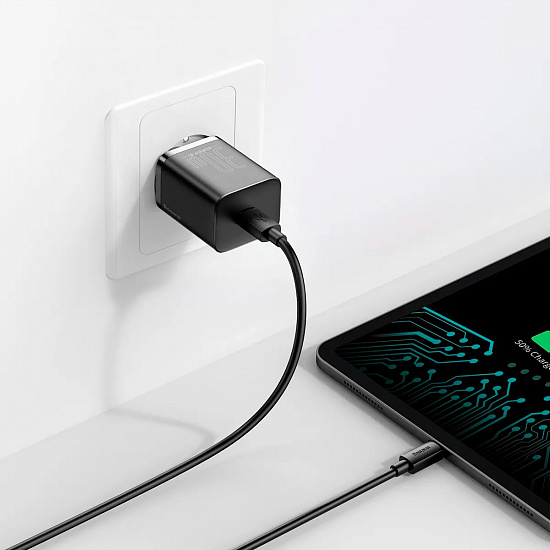 Зарядное устройство Baseus CCSUP-J01 Super Si Quick Charger Black - Фото 6 большая