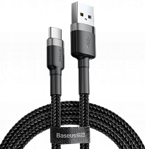 Кабель Baseus CATKLF-AG1 Cafule USB for Type-C 0,5м Gray/Black