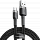 Кабель Baseus CATKLF-AG1 Cafule USB for Type-C 0,5м Gray/Black - Фото 1 малая