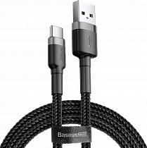 Кабель Baseus CATKLF-UG1 Cafule USB for Type-C 3м Black/Grey