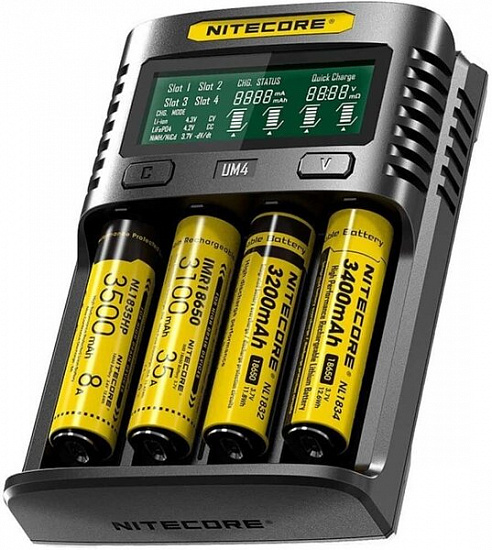 Зарядное устройство Nitecore UM4 18650/21700 на 4*АКБ - Фото 2 большая
