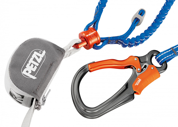 Усы самостраховки с амортизатором для Via Ferrata Petzl Scorpio Eashook - Фото 2 большая
