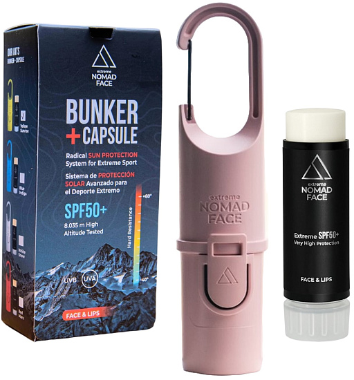 Кейс с солнцезащитным стиком Extreme Nomad Face Bunker (Spf50+) Pink Quartz - Фото 4 большая