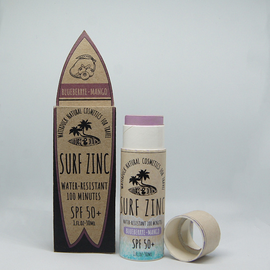 Солнцезащитная крем-паста Waterduck Сёрф-цинк Черника SPF 50+ (стик) - Фото 3 большая