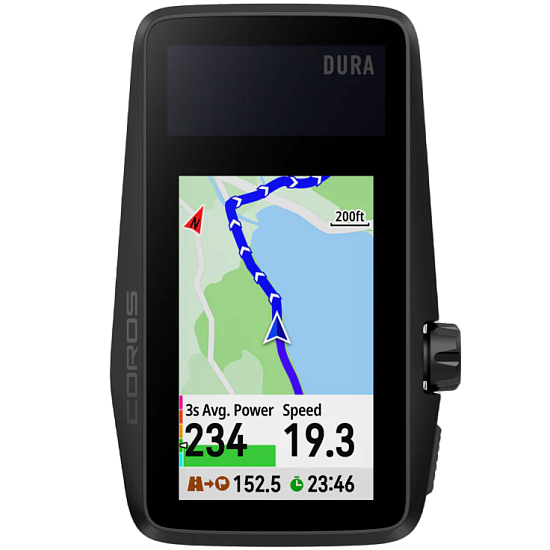 Велокомпьютер Coros Dura Solar GPS Black - Фото 2 большая