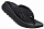 Сандалии мужские Hoka Ora Recovery Flip Black/Dark Gull Gray - Фото 1 малая