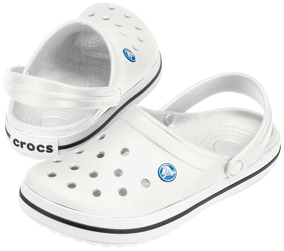 Сандалии Crocs Crocband White - Фото 3 большая