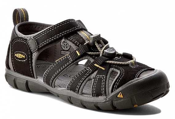 Сандалии детские Keen Seacamp II Cnx Black/Yellow - Фото 1 большая
