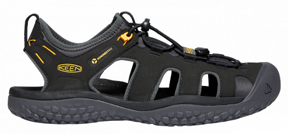 Сандалии мужские Keen Solr Sandal Black/Gold - Фото 1 большая