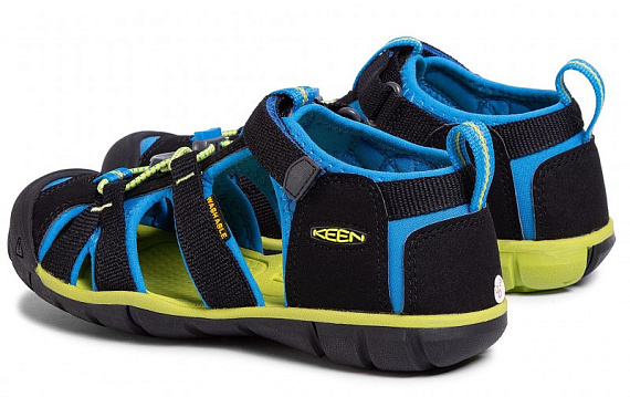 Сандалии детские Keen Seacamp II Cnx Black/Brilliant Blue - Фото 6 большая