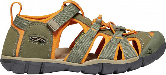 Сандалии детские Keen Seacamp II Cnx Dusty Olive/Russet Orange - Фото 1 большая