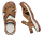 Сандалии женские Keen Rose Sandal Leather Tan - Фото 6 малая