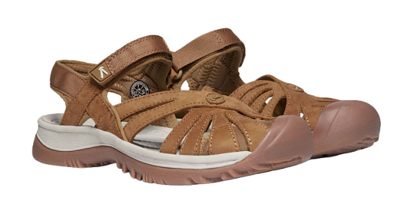 Сандалии женские Keen Rose Sandal Leather Tan - Фото 4 большая
