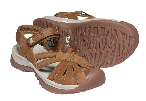 Сандалии женские Keen Rose Sandal Leather Tan - Фото 5 большая