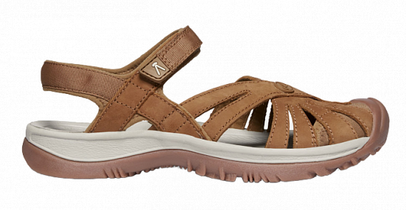 Сандалии женские Keen Rose Sandal Leather Tan - Фото 1 большая