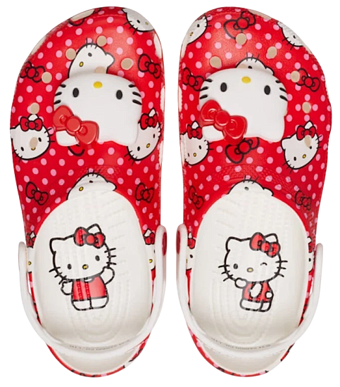 Сандалии Crocs Classic Clog Hello Kitty Red - Фото 3 большая