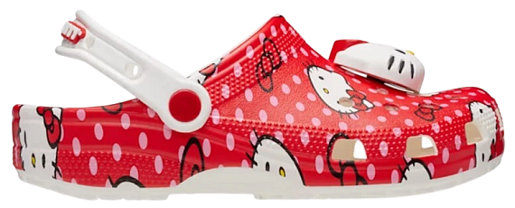 Сандалии Crocs Classic Clog Hello Kitty Red - Фото 1 большая