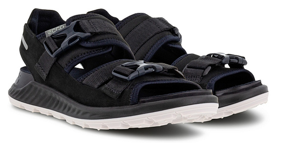 Сандалии женские Ecco Exowrap 25 Black - Фото 8 большая