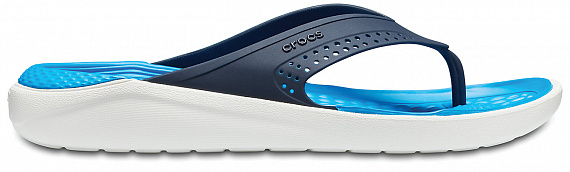 Сандалии Crocs LiteRide Flip Navy/White - Фото 1 большая