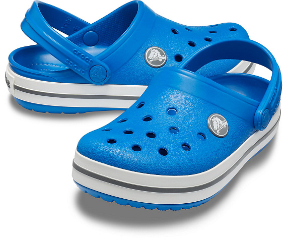 Сандалии детские Crocs Crocband Clog Bright Cobalt/Charcoal - Фото 5 большая