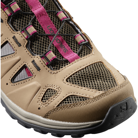 Сандалии женские Salomon Ellipse Cabrio Tiger S Eye/ Vintage Kaki/Sangria - Фото 6 большая