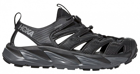 Сандалии мужские Hoka Hopara Black/Dark Shadow - Фото 1 большая