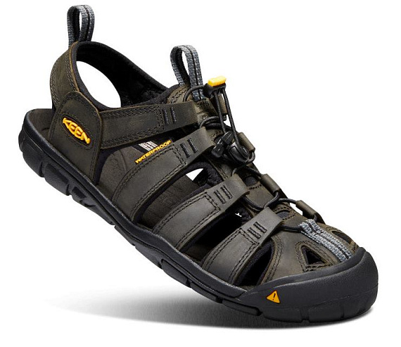 Сандалии мужские Keen Clearwater CNX Leather Magnet/Black - Фото 2 большая