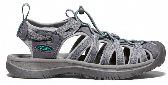Сандалии женские Keen Whisper Medium Grey/Peacock Green - Фото 1 большая