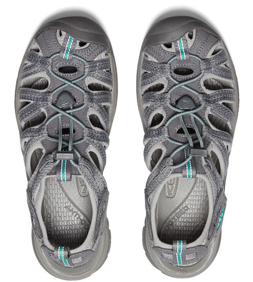 Сандалии женские Keen Whisper Medium Grey/Peacock Green - Фото 4 большая