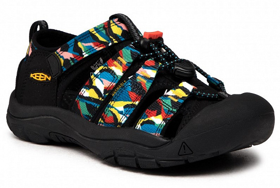Сандалии детские Keen Newport H2 Black/Multi - Фото 1 большая