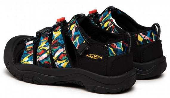 Сандалии детские Keen Newport H2 Black/Multi - Фото 3 большая