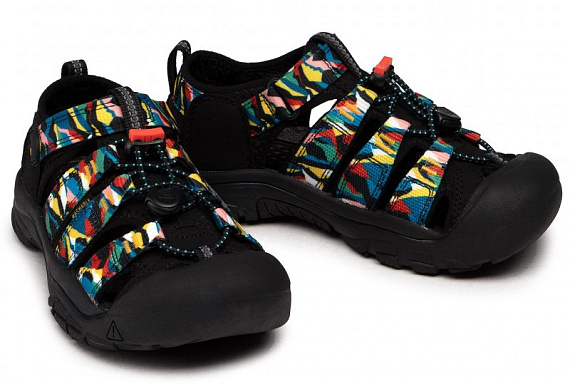 Сандалии детские Keen Newport H2 Black/Multi - Фото 5 большая