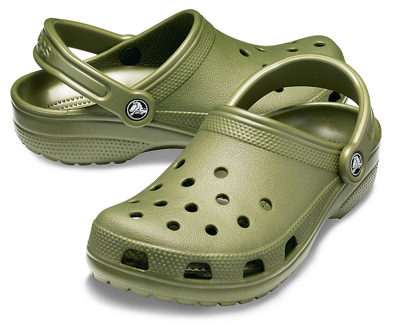Сандалии Crocs Classic Army Green - Фото 3 большая