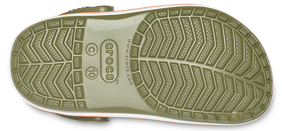 Сандалии детские Crocs Crocband Clog Army Green/Burnt Sienna - Фото 5 большая