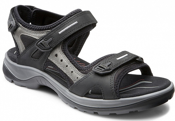 Сандалии женские Ecco Offroad Black/Dark Grey - Фото 1 большая