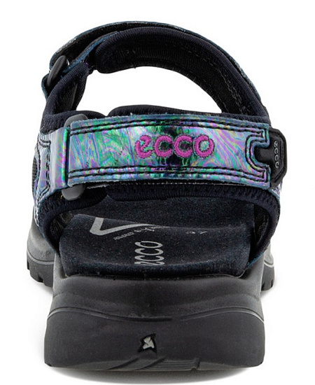 Сандалии женские Ecco Offroad Metallic/Black - Фото 5 большая