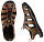 Сандалии мужские Keen Clearwater CNX Leather Dark Earth/Black - Фото 6 малая
