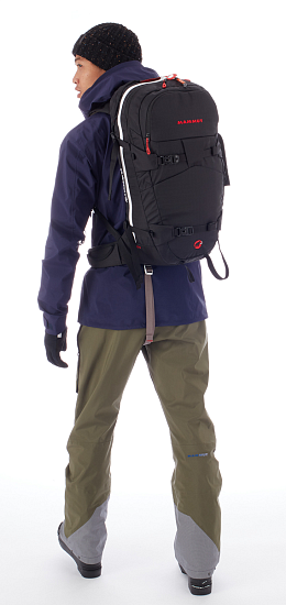 Лавинный рюкзак Mammut Ride Removable Airbag 3.0 30 Black - Фото 4 большая