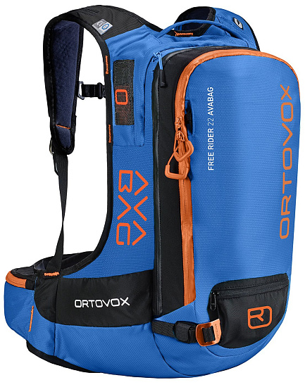 Рюкзак с защитой спины Ortovox Freerider 22 AVABAG Kit with AVA-Unit Safety Blue - Фото 1 большая