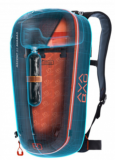 Рюкзак Ortovox Ascent 30 AVABAG Kit with AVA-Unit Safety Blue - Фото 9 большая