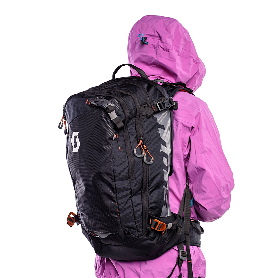 Лавинный рюкзак Scott Backcountry Guide AP 30 Black/Burnt Orange - Фото 12 большая